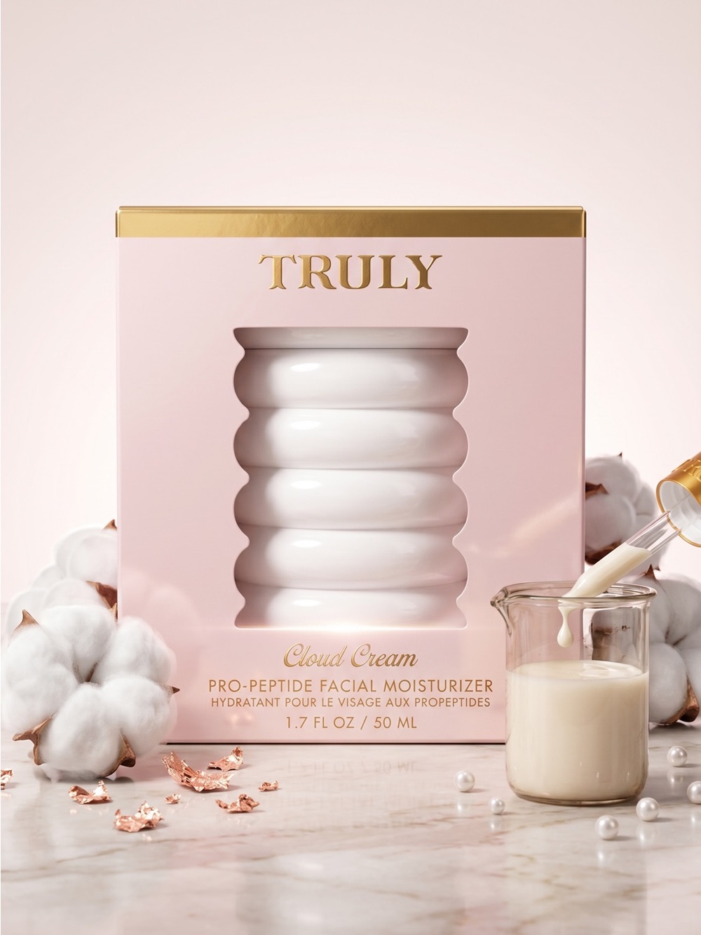Truly Cloud Cream Pro-Peptide Facial Moisturizer 1.7 oz 50 mL New Sealed